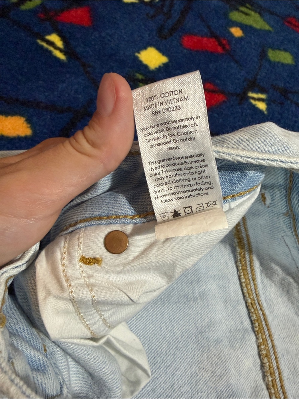 PacSun Light Blue Distressed Wide-Leg Jeans - Picture 3 of 4